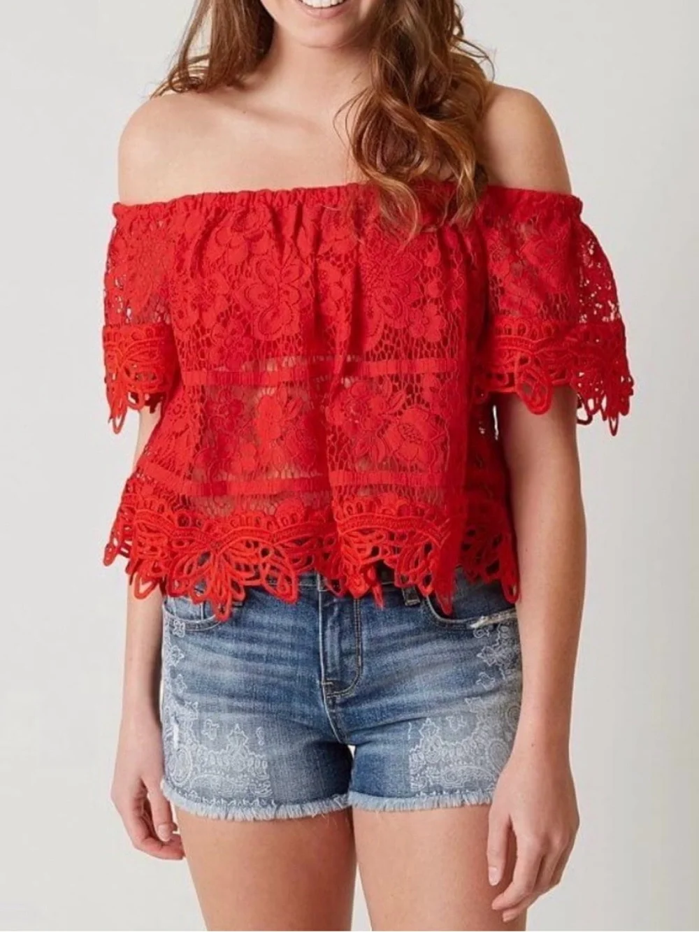 Free People Red Top
